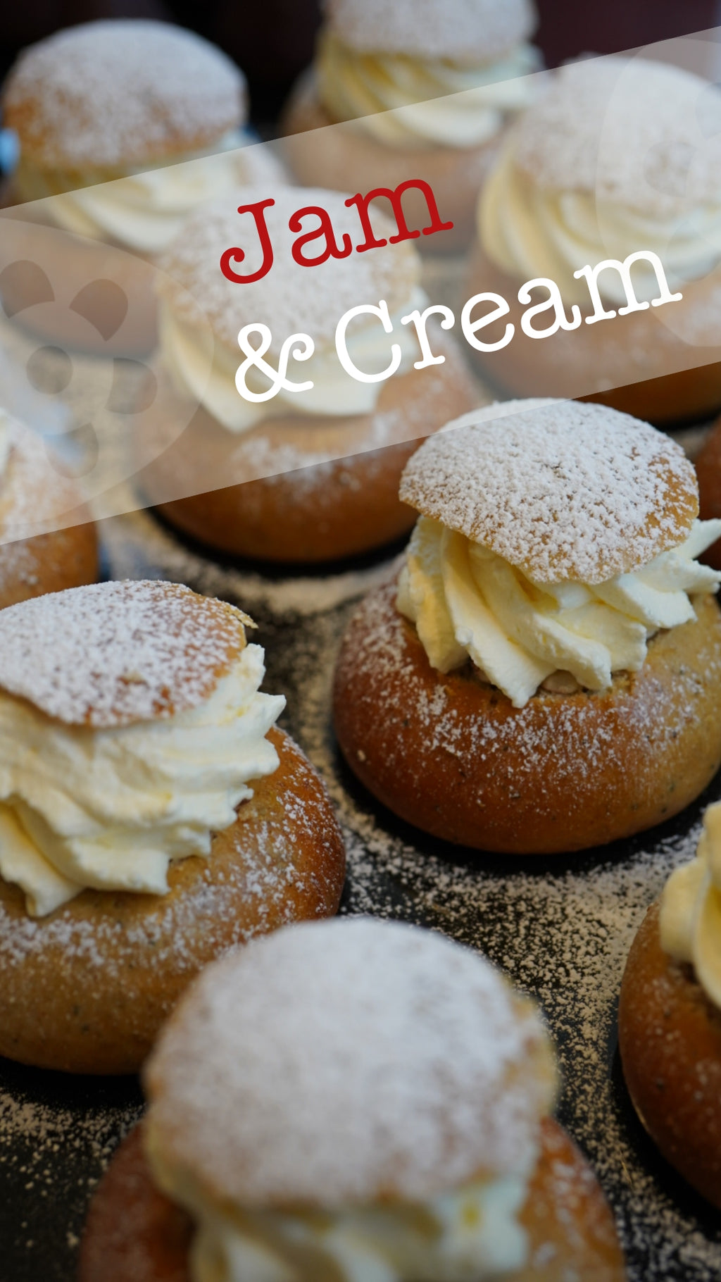 Jam & Cream Fastelavnsbolle